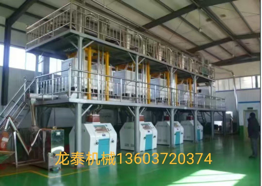 日產60噸蕎麥脫殼制粉機組